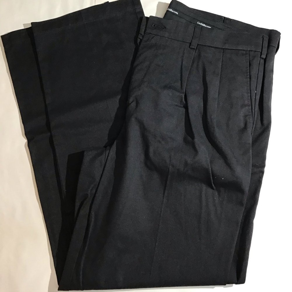 Croft and Barrow Dress Pants Black 38 x 34